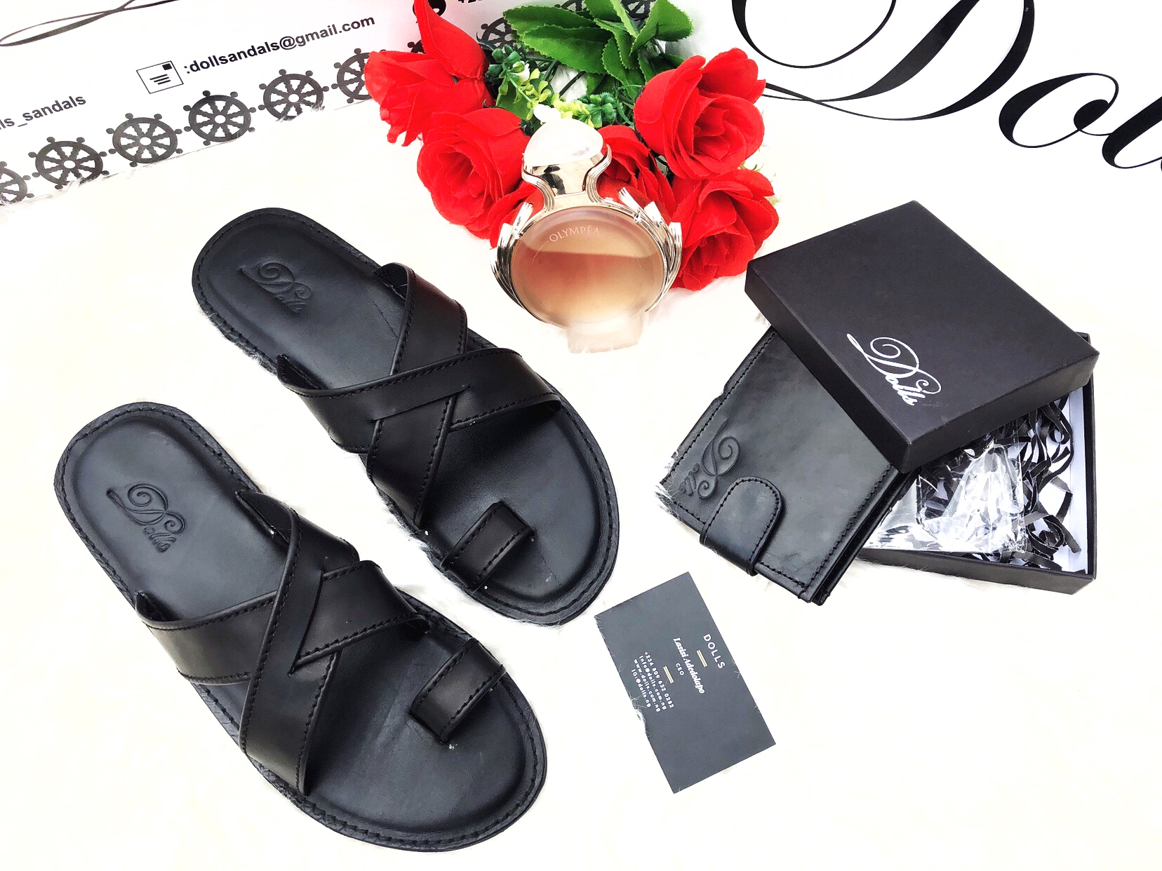 picture of leather sandals for men on sale by Dolls leather products