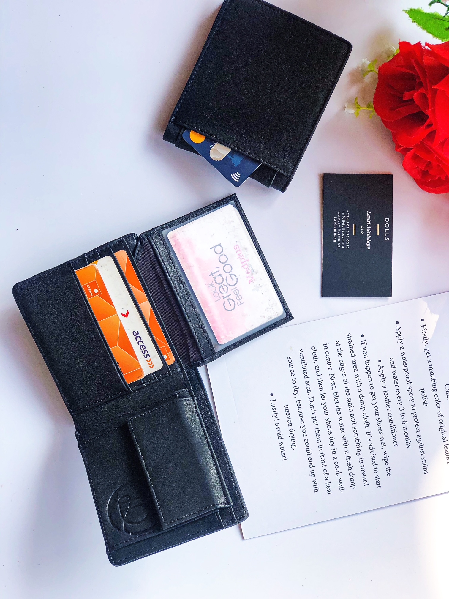 RFID Blocking Coin Wallet with cards